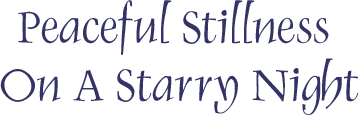 Peaceful Stillness On A Starry Night